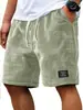 2026 Novos Shorts Casuais Masculinos de Waffle Transfronteiriços Verão Soltos Respiráveis Calças de Cinco Pontos Estilo Americano Tendência Roupa Masculina
