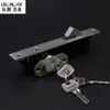 Cuerpo de cerradura de marco de puerta estrecho de gancho único con espaciado de 20 orificios de acero inoxidable al por mayor cerradura de puerta corrediza de balcón cocina cerradura de puerta de perfil de aleación de aluminio