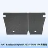 Adecuado para Fiat Fastback Híbrido 2025-2026 Alfombrillas de Piso 3D para Todo Clima de TPE