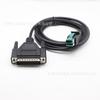 Adaptador USB 8 Pines Alimentado por 12V Personalizado de Fábrica Cable Macho Db25P 2m Negro