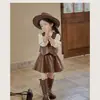 Conjunto Nuevo Elegante de Primavera y Otoño para Bebé 2026 Ropa de Otoño Chal Chic para Niñas Conjunto de Dos Piezas Estilo Étnico Infantil