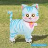 Nuevo Globo de Película de Aluminio con Forma de Animal de Dibujos Animados con Ruedas Estéreo 3D Globo Inflable Globo de Pie con Ruedas