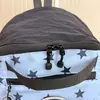 Linda mochila escolar estilo japonés con estampado, fresca, para estudiantes de secundaria y preparatoria, mochila de gran capacidad con lunares y bloques de color