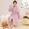 Pijama Infantil Otoño e Invierno Franela 2025 Nuevo Pijama para Niños Ropa de Casa Invierno Terciopelo Coral Bata de Bebé