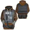 Nova Série Quente Star Wars com a Mesma Blusa de Moletom 3D cosplay3D Impressão Digital HooDie