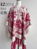 Xale com Pintura a Tinta Novo Estilo para Mulheres, Manto com Franjas Xadrez de Faux Cashmere para Outono e Inverno, Quente e Versátil