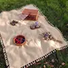 Manta de picnic de moda para acampar al aire libre, alfombrilla a prueba de humedad, manta de picnic impermeable portátil para playa, alfombrilla de suelo para césped de picnic en el parque