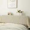 Funda de encaje estilo francés para cabecero, funda a prueba de polvo para dormitorio, tela decorativa blanca con patrón floral estilo europeo, transfronterizo