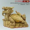 Venta al por mayor de fábrica de adornos de tortuga dragón de cobre, dinero de latón, chismes, tortuga dragón, madre e hijo, tortuga dragón, sala de estar, oficina, tamaño grande