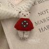 Broche de Peluche de Dibujos Animados de Navidad Pin de Alce Clip de Pico de Pato Decoración Linda Regalo de Vacaciones Accesorios de Muñeco de Nieve