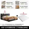 Cama de Cuero de Lujo Ligero Estilo Italiano, Cama Minimalista Moderna, Cama Grande para Dormitorio Principal de Apartamento Pequeño de 1.5m, Cama Doble, Modelo Nuevo Cama de Boda
