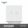 Painel de interruptor de placa grande ultrafino fosco branco creme uma abertura controle simples tomada de cinco furos embutida 86 duas aberturas controle duplo atacado