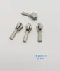 Cabeça de zíper de fábrica em estoque Não. 3 Não. 5 Não. Bolsa com zíper e puxador inferior de metal prateado brilhante com 8 pérolas