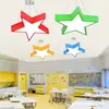 Luminária de Teto LED em Formato de Estrela de Cinco Pontas para Jardim de Infância, Instituição de Treinamento, Sala de Aula e Sala de Reuniões