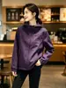 Ropa exterior súper elegante y que desafía la edad para mujer, nueva colección otoño 2026, con un diseño holgado y casual con una chaqueta inspirada en la ropa de trabajo con capucha