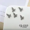 Joias para Nail Art da Nova Série Borboleta, Zircônia Brilhante de Luxo Acessível Borboleta Vazada Cor White K Acessórios de Unha Usáveis