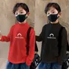 Y2579 # 2025 Nueva Camiseta Térmica de Manga Larga para Niños Primavera y Otoño Camiseta Base de Cuello Medio Alto para Niños Top Elegante para Niños