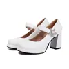 Zapatos Mary Jane Nuevos Modelos 2026 para Mujer con Correas, Boca Baja, Suela Gruesa, Tacones Altos Gruesos, Tallas 32-43, Zapatos de Exportación Talla Grande