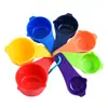 Conjunto de 7 Peças de Copos e Colheres Medidoras de Plástico Colorido para Uso Doméstico com Escala Conjunto de Colheres e Medidores para Assar Ferramentas de Cozinha para Assar