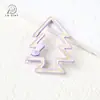 Gota de Aceite Luminosa Agujero para Colgar Árbol de Navidad Hebilla de Resorte Forma Especial Accesorios para Joyería DIY Hebilla para Colgar Llavero Cadena para Teléfono Móvil Colgante para Bolsa