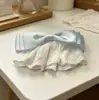 Estilo francês doce plissado laço grampo de cabelo bonito arco grampo de pato clipe de bico de pato acessórios para o cabelo das mulheres novo headwear