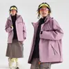 Chaqueta tres en uno desmontable de estilo similar a Luojia para mujer, modelo 25 nuevo, cortavientos, impermeable, cálida, adecuada para hombres menudos, chaqueta de senderismo