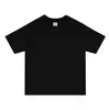 Camisetas personalizadas con estampado de logo, algodón 100% de doble hilo de alto gramaje 250g, cuello redondo, manga corta, camisetas culturales de marca tendencias lisas, estampado y venta al por mayor