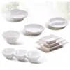 Louça de Melamina Branca Imitação Porcelana Prato de Lanche Prato para Molho Tempero Prato para Molho para Hot Pot Prato de Plástico para Óleo