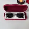 Gafas de Sol Ovaladas de Marco Pequeño Europeas y Americanas para Mujer Tendencia Selección de Influencers Cara Pequeña Protección UV Gafas de Sol Retro Americanas Ins
