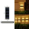Luz de pared solar, luz de jardín exterior, luz de paisaje impermeable, luz lavaluz de pared para jardín de villa, luz ambiental de pared exterior