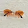 Nuevas Gafas de Sol Halloween Navidad Transfronterizas Sin Montura Gafas de Amor Gafas Sin Montura Gafas para Fiesta Baile
