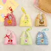 Bolsa de Compras de Tela con Colgante de Peluche de Fruta Linda Original Llavero Accesorio de Bolsa Versátil Regalo para Niñas y Mejores Amigas