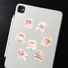 60 Pegatinas Navideñas Rosas de Dibujos Animados Más Vendidas Transfronterizas Set de Pegatinas Decorativas Impermeables para Teléfono Móvil DIY Estilo Caliente Venta al por Mayor