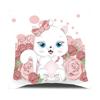 Funda de Almohada de Gato de Dibujos Animados Transfronteriza con Logotipo de Imagen Producción Funda de Almohada Decoración del Hogar Funda de Cojín para Sofá Sin Relleno
