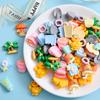 Pequeños accesorios creativos de resina para bricolaje, una variedad de cuerdas para el cabello mixtas, agujeros para el refrigerador, zapatos, crema, pegamento, resina, pequeños accesorios