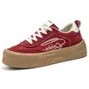 Zapatillas Bajas Retro Bordadas de Suela Gruesa para Hombre, Zapatos Casuales de Lona Transpirables para Jóvenes, Zapatos Deportivos Nuevos de Moda para Todas las Estaciones
