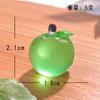 Novo Lindo Fruta Simulação Micro Paisagem DIY Ornamento Luminoso Melancia Morango Uva Resina Artesanato