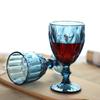 Vaso de Jugo de Vidrio Vaso Clásico de Color Vaso Diamante Copa de Vidrio Vaso de Jugo Vaso de Vino Tinto en Relieve