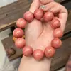 Ciprés Rojo Perlas Redondas Cadena Larga Múltiples Círculos Accesorios para Juguetes Joyería Mismo Estilo Xiaohongshu