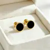 Hebilla de Tornillo de Acero de Titanio Japonés Coreano Pendientes de Tachuela de Celebridad de Internet Resistentes al Color Dormir Sin Quitar Venta Directa de Fábrica Pendiente Pequeño Exquisito Lujo Ligero