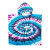 Toalla de baño con capucha toalla de playa capa toalla para cambiar junto al mar toalla de baño con capucha estampada serie tie-dye de microfibra