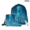 2025 Transfronteiriço Boneco de Pau de Madeira Shan Hai Jing Tungtungtung Mochila Escolar Bolsa de Ombro Estojo de Lápis Conjunto de Três Peças