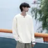 Moletom Masculino Outono Tendência Marca Casual Roupa de Casal Falso Duas Peças Solto Versátil Calça Masculina Jaqueta Masculina Top