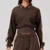 Transfronteriza Nueva Engrosada con Capucha Deportiva para Mujer Bloque de Color Cintura Suelta Longitud de Cintura Casual Transpirable Caliente Chaqueta Corta 3005