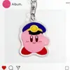 Llavero de Kirby Lindo Expresión Coreana Ins Acrílico Dibujos Animados Accesorio Colgante Decoración para Mochila Estuche
