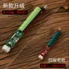 Nuevo estilo encendedor de soplado de sándalo soplado de fuego plegable a prueba de viento carga USB encendedor de cigarrillos creativo para novio