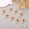 Acessórios de Unha Cruzados de Liga Metálica Transfronteiriços, Decorações de Unha com Cruz de Strass Metálico, Ornamentos de Strass para Unhas Tendência Europeia e Americana