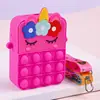 Bolsa de Monedas de Silicona para Apretar y Decomprimir, Caricatura Linda, Bolso Cruzado de Juguete para Niños