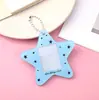 Portatarjetas acrílico de estrella lindo estilo Xiaohongshu para fotos de identificación y fotos de fans, colgante de almacenamiento