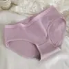Calcinhas de Algodão Respiráveis de Cintura Média Estilo Japonês para Mulheres, Cuecas Seamless com Controle de Barriga para Meninas